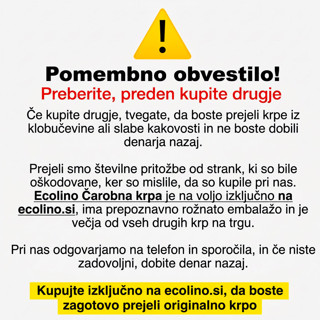 Magična krpa iz mikrovlaken (komplet 5 kosov)