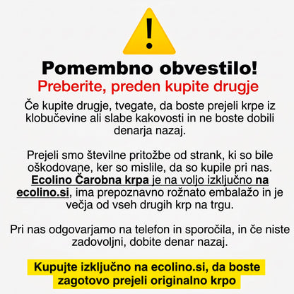 Magična krpa iz mikrovlaken (komplet 5 kosov)