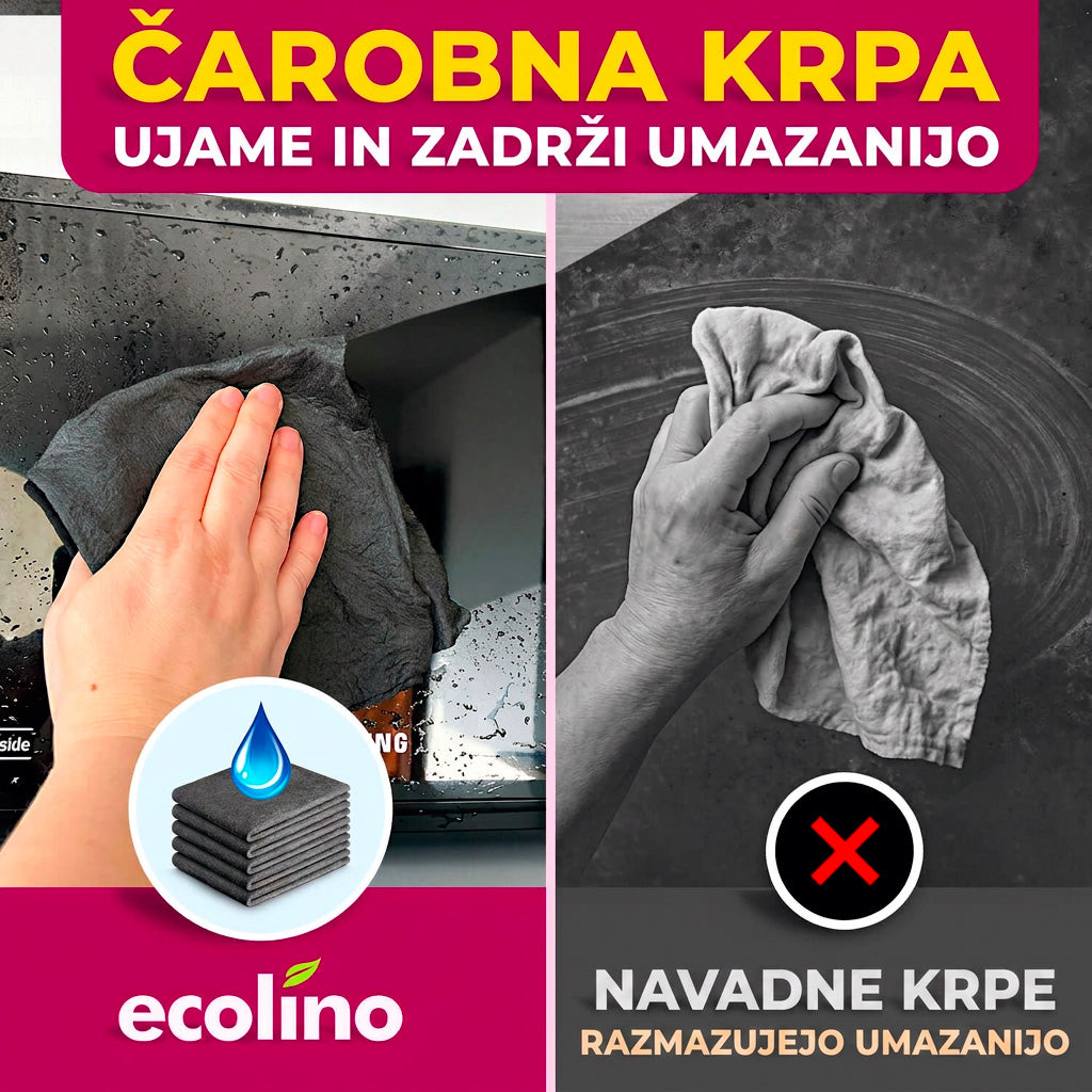 Magična krpa iz mikrovlaken (komplet 5 kosov)